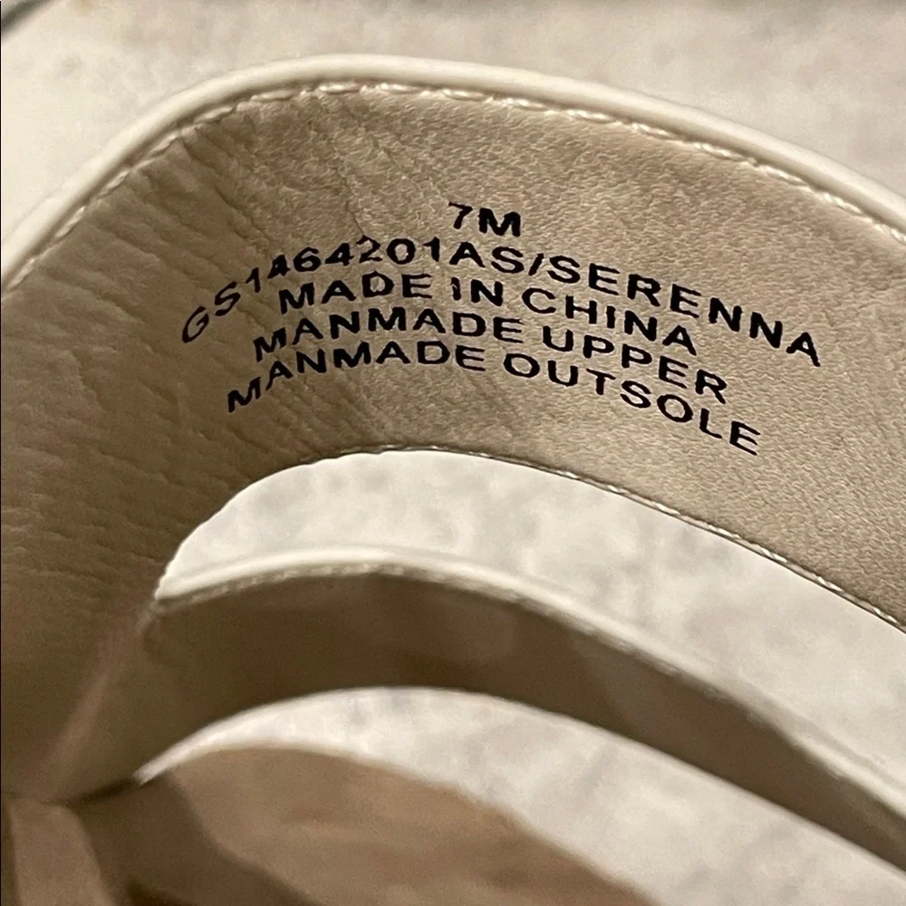 Altar’D State White Platform Sandals with Buckles size 7 - Picture 7 of 7